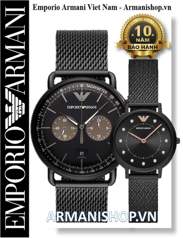 ⌚️Đồng Hồ Cặp Đôi Emporio Armani AR11142 - AR11252