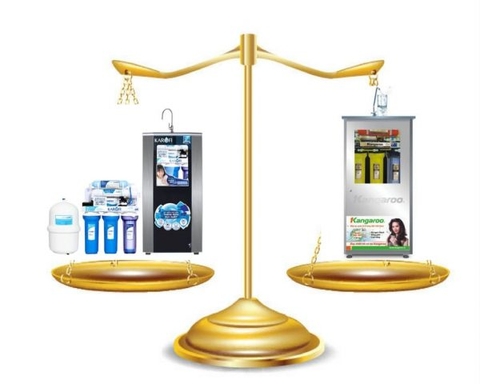 So sánh máy lọc nước Kangaroo và Karofi năm 2020