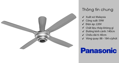 Nên chọn mua quạt trần Panasonic 4 cánh hay 5 cánh?