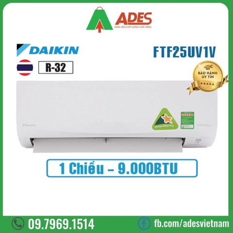 Điều Hòa Daikin FTF25UV1V 1 Chiều 9000BTU