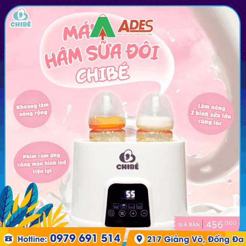 Máy hâm sữa đôi CHIBÉ CB017