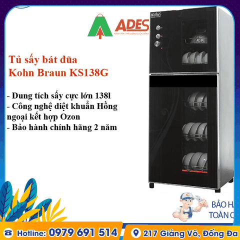 Tủ sấy khử trùng bát đĩa Kohn KS138G