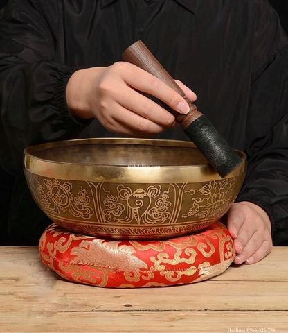 CHUÔNG XOAY NEPAL KHẮC THẦN CHÚ