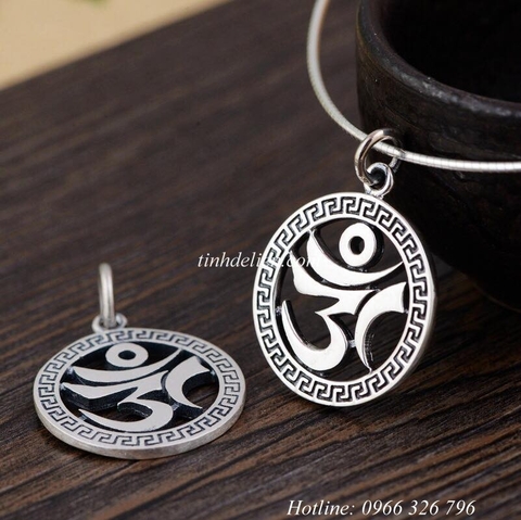 MẶT DÂY CHUYỀN CHỮ OM VIỀN TRÒN
