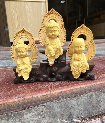 TƯỢNG TA BÀ TAM THÁNH CHIBI