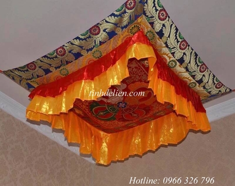LỌNG BÁU THÊU CHÀY KIM CƯƠNG ĐÔI VÀ BÁT CÁT TƯỜNG