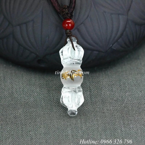 MẶT DÂY CHUYỀN PHA LÊ CHÀY KIM CƯƠNG KHẮC OM MANI PADME HUM
