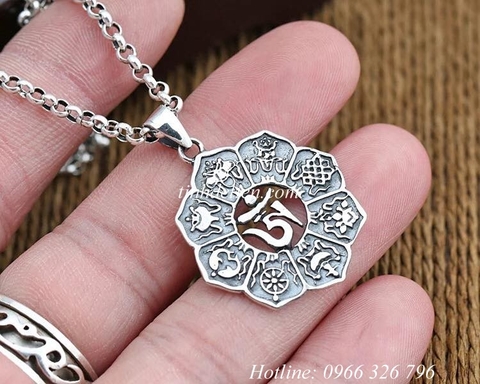 MẶT DÂY CHUYỀN KHẮC BÁT CÁT TƯỜNG VÀ CHỮ OM