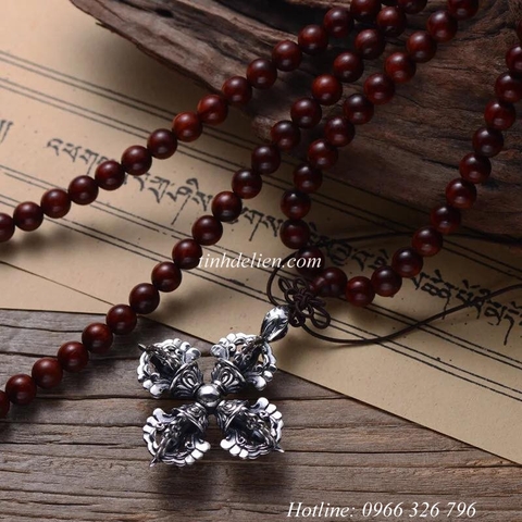 MẶT DÂY CHUYỀN BẠC CHÀY KIM CƯƠNG CHỮ THẬP