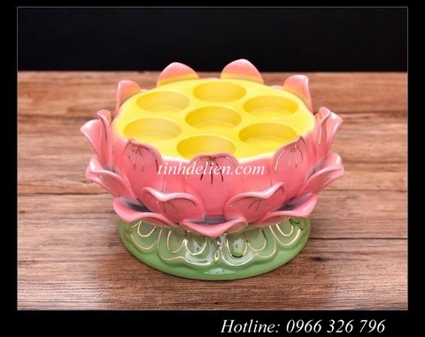ĐẾ ĐỰNG NẾN HOA SEN CÚNG PHẬT