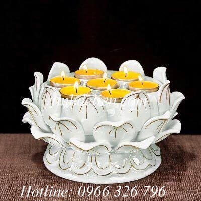 ĐẾ ĐỰNG NẾN HOA SEN CÚNG PHẬT