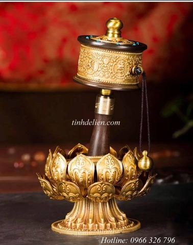 ĐẾ HOA SEN ĐỰNG KINH LUÂN