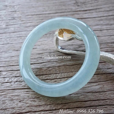 MÓC Y BẠC MẠ VÀNG VÀ KHUY NGỌC BÍCH