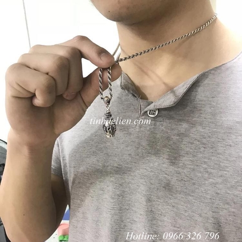 MẶT DÂY CHUYỀN BÌNH ĐỰNG XÁ LỢI KHẮC OM MANI PADME HUM
