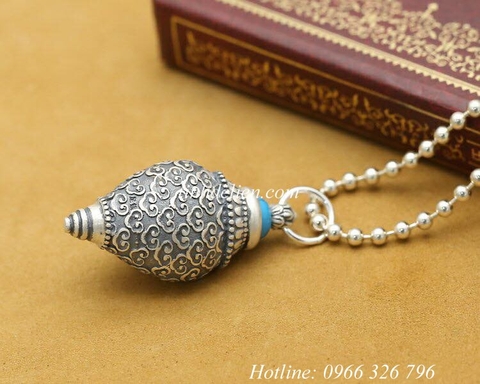 MẶT DÂY CHUYỀN BIỂU TƯỢNG PHÁP LOA BẰNG BẠC S990