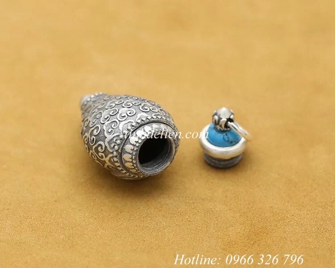 MẶT DÂY CHUYỀN BIỂU TƯỢNG PHÁP LOA BẰNG BẠC S990