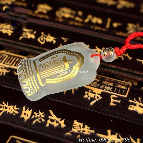 MẶT DÂY CHUYỀN PHA LÊ TỰ NHIÊN KHẮC BIỂU TƯỢNG KALACHAKRA
