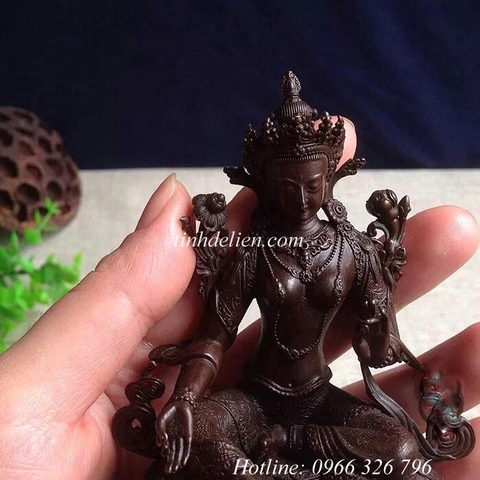 TÔN TƯỢNG ĐỨC TARA XANH 10 CM