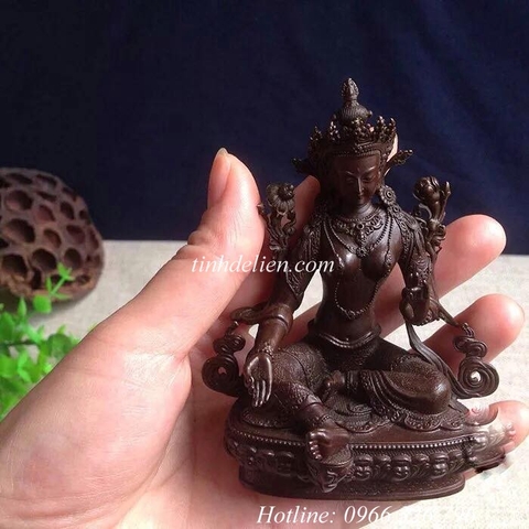 TÔN TƯỢNG ĐỨC TARA XANH 10 CM