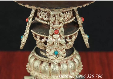 CHÂN ĐÈN BƠ CUNG PHẬT CÓ NẮP