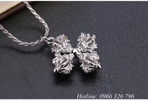 MẶT DÂY CHUYỀN CHÀY KIM CƯƠNG CHỮ THẬP CHÍN CẠNH