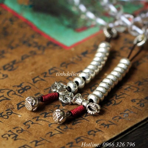 CHUỖI THẠCH ANH TRẮNG TỰ NHIÊN 108 HẠT