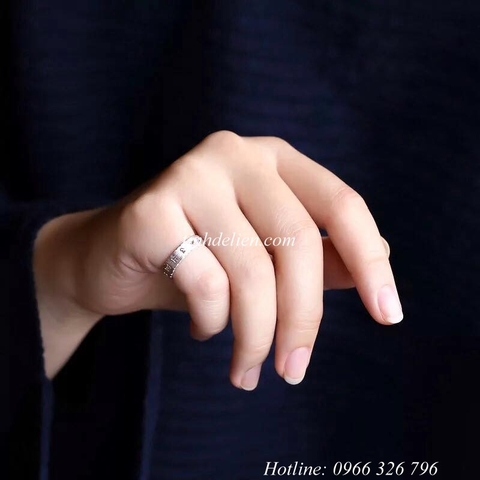 NHẪN BẠC S925 KHẮC OM MANI PADME HUM KIỂU HỞ