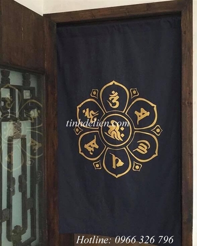 RÈM VẢI IN THẦN CHÚ OM MANI PADME HUM