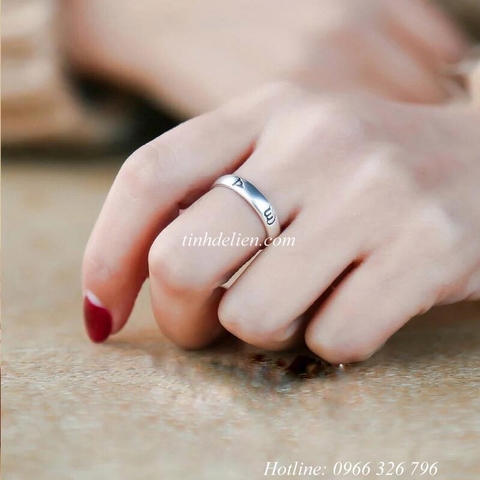 NHẪN BẠC S925 KHẮC OM MANI PADME HUM