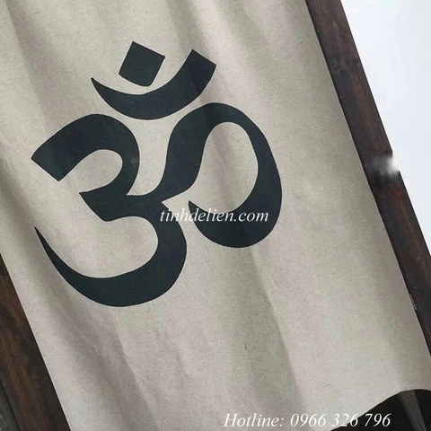 RÈM VẢI IN CHỮ OM