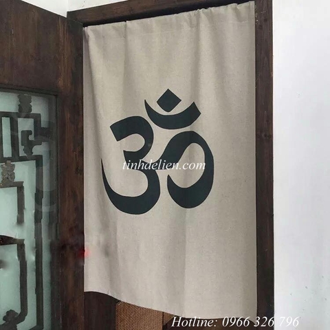 RÈM VẢI IN CHỮ OM