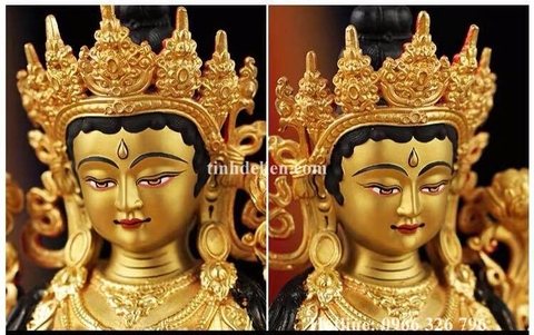 TÔN TƯỢNG ĐỨC TARA XANH 21 CM