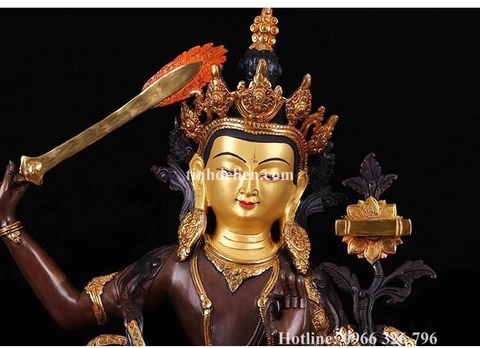 TÔN TƯỢNG ĐỨC VĂN THÙ SƯ LỢI BỒ TÁT 48 CM