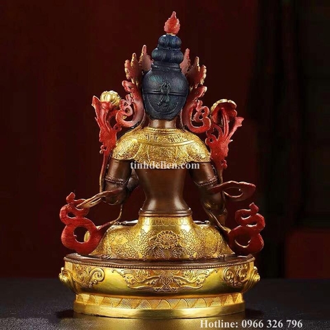 TÔN TƯỢNG ĐỨC BẠCH ĐỘ PHẬT MẪU(TARA TRẮNG ) 21 CM