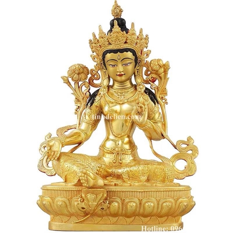 TÔN TƯỢNG ĐỨC TARA XANH 21 CM
