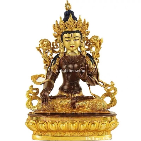 TÔN TƯỢNG ĐỨC BẠCH ĐỘ PHẬT MẪU(TARA TRẮNG ) 21 CM
