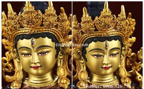 TÔN TƯỢNG ĐỨC BẠCH ĐỘ PHẬT MẪU(TARA TRẮNG ) 21 CM