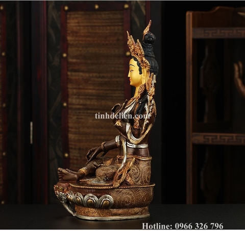 TÔN TƯỢNG ĐỨC TARA XANH 33 CM