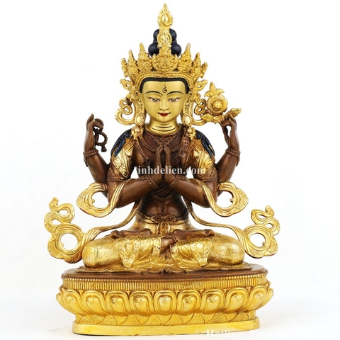 TÔN TƯỢNG QUÁN ÂM TỨ THỦ 21 CM