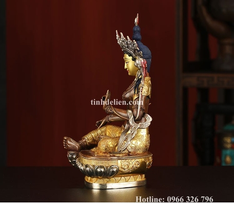 TÔN TƯỢNG ĐỨC TARA XANH 21 CM