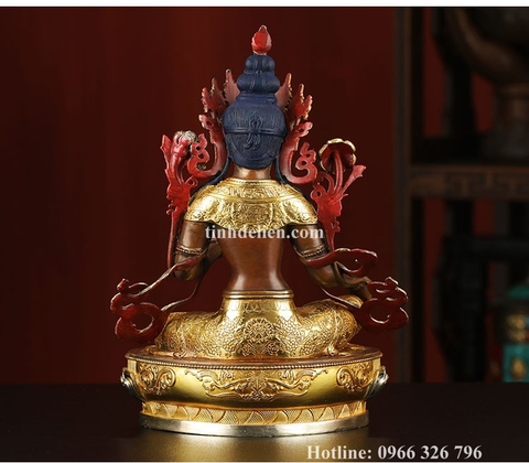 TÔN TƯỢNG ĐỨC TARA XANH 21 CM