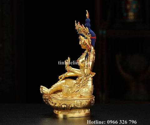 TÔN TƯỢNG ĐỨC TARA XANH 21 CM