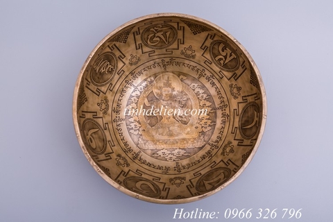 CHUÔNG XOAY NEPAL KHẮC HÌNH PHẬT VÀ THẦN CHÚ