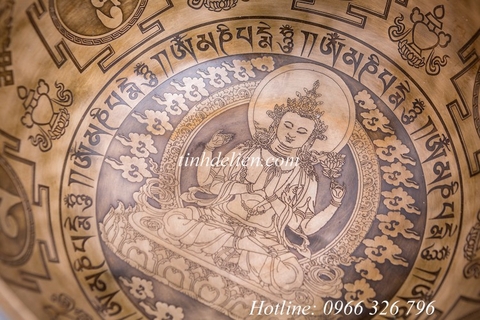 CHUÔNG XOAY NEPAL KHẮC HÌNH PHẬT VÀ THẦN CHÚ
