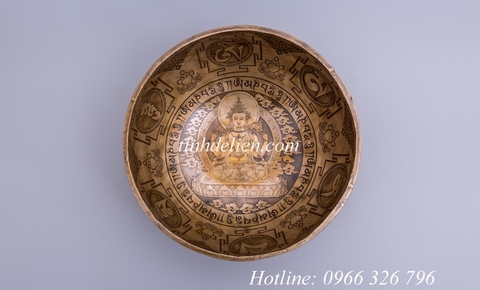 CHUÔNG XOAY NEPAL KHẮC HÌNH PHẬT VÀ THẦN CHÚ