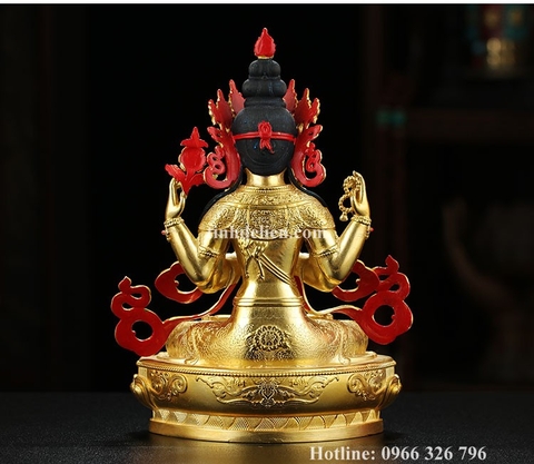 TÔN TƯỢNG QUÁN ÂM TỨ THỦ 21 CM