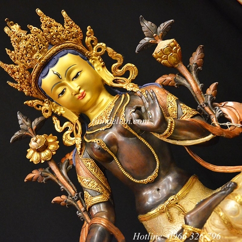 TÔN TƯỢNG ĐỨC BẠCH ĐỘ MẪU ( TARA TRẮNG ) 48 CM