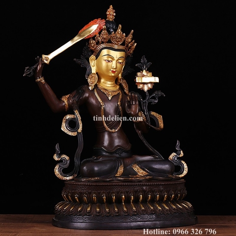 TÔN TƯỢNG ĐỨC VĂN THÙ SƯ LỢI BỒ TÁT 48 CM