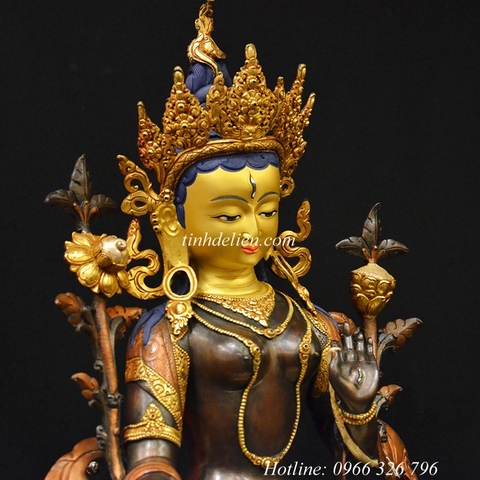 TÔN TƯỢNG ĐỨC BẠCH ĐỘ MẪU ( TARA TRẮNG ) 48 CM