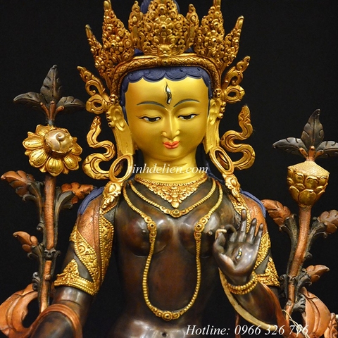 TÔN TƯỢNG ĐỨC BẠCH ĐỘ MẪU ( TARA TRẮNG ) 48 CM